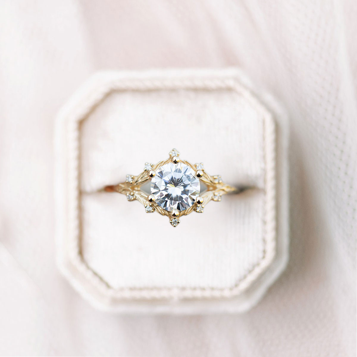 1.90CT Round Moissanite Double Band Anniversary Ring for Women