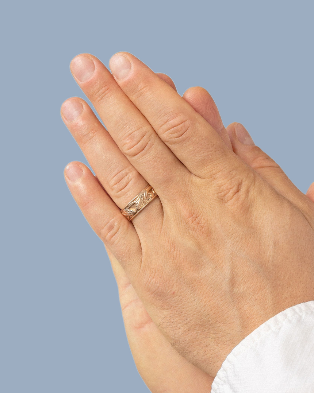 Minimal Platinum Band Ring in 925 Sterling Silver – Classic Stone-Free Design