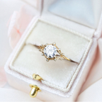 1.90CT Round Moissanite Double Band Anniversary Ring for Women